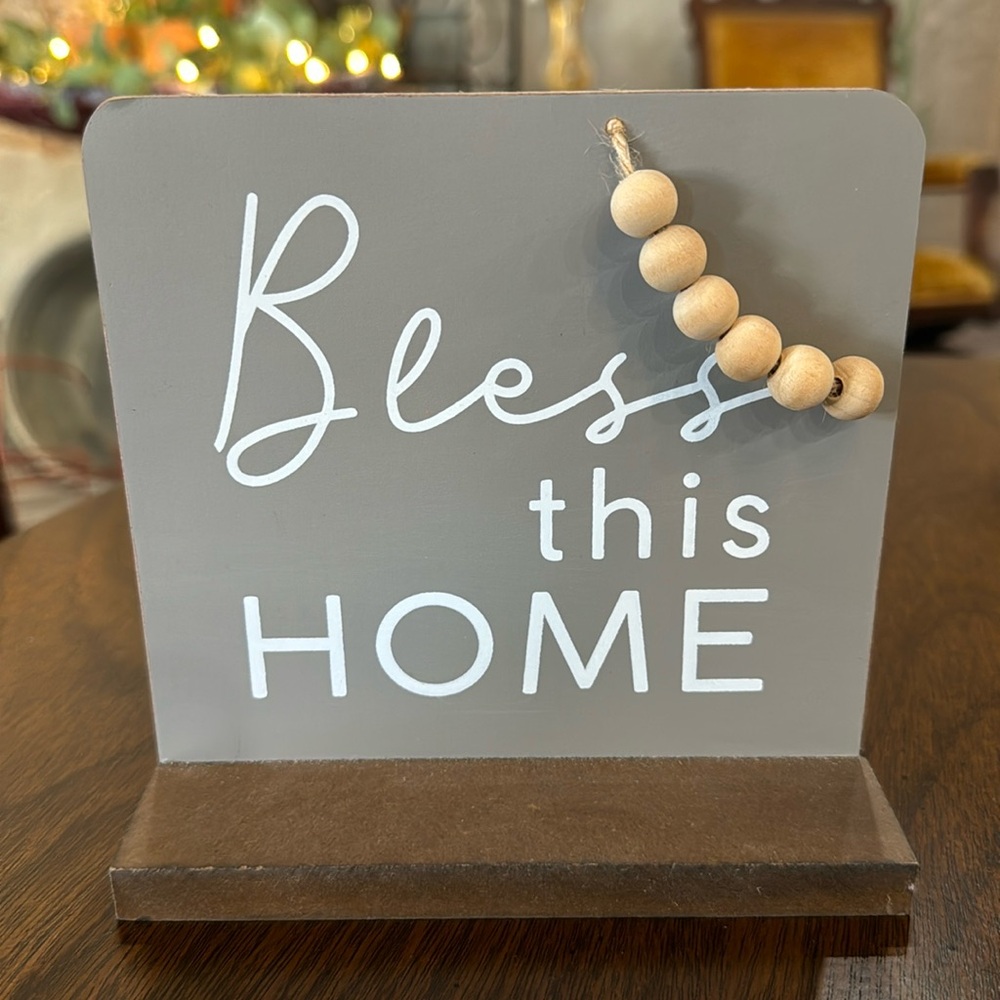 Bless This Home Sign Boho Country